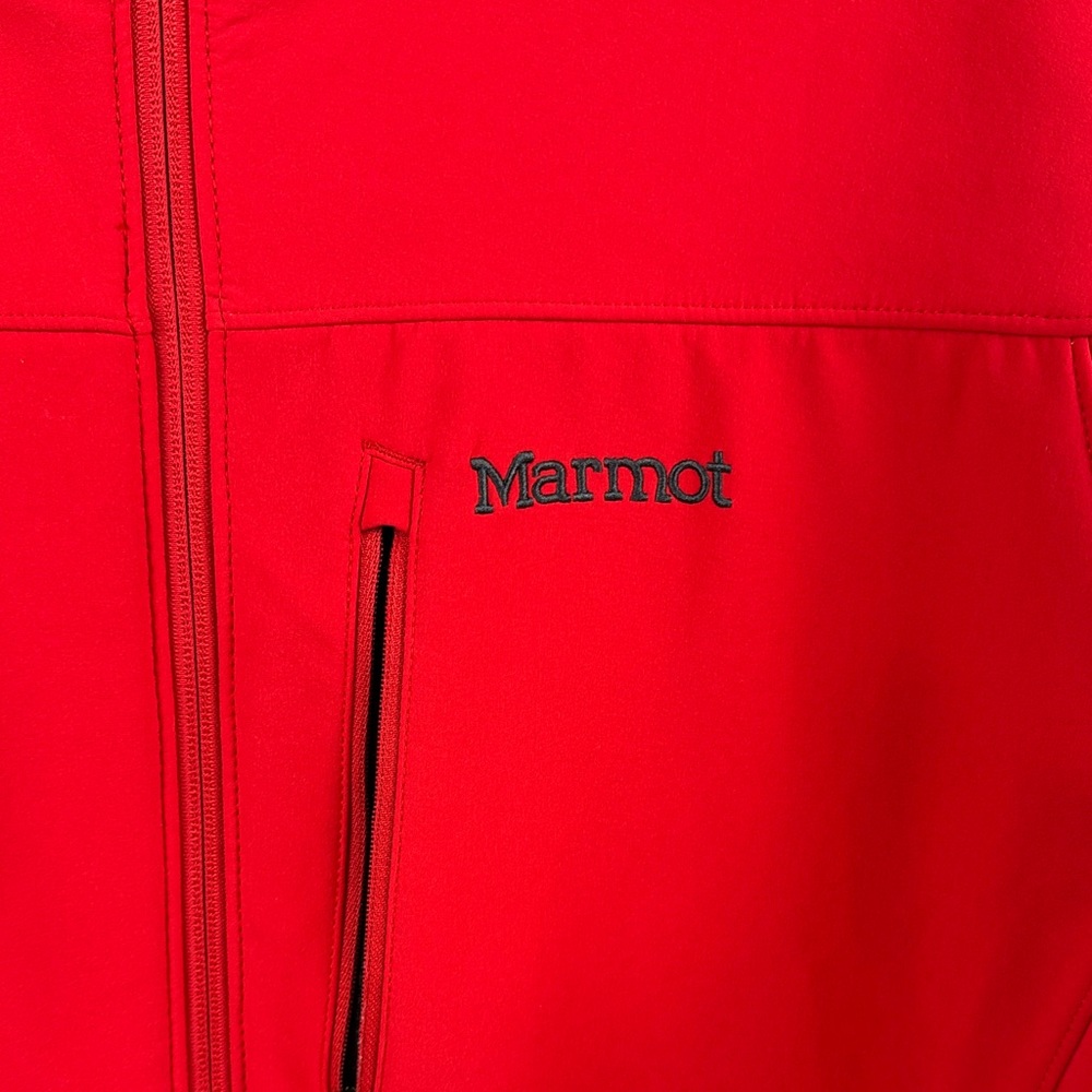 Marmot Men's Vibrant Red Performance Full Zip Front Pockets Jacket Size XXL - Picture 4 of 13